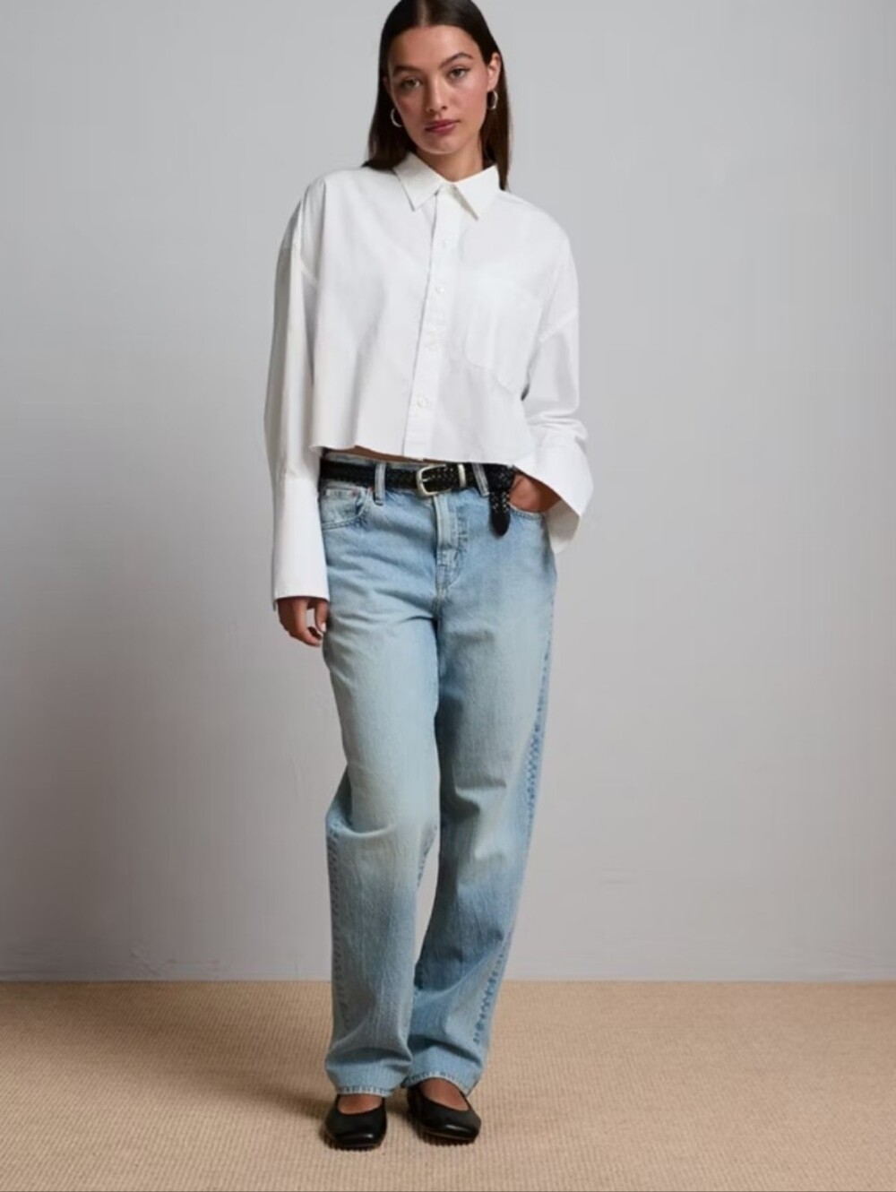 AE77 American Eagle Slouch Jeans Size 8